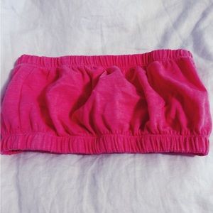 Strapless bandeau top